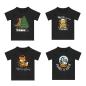 Preview: schwarzes Baby Shirt kurzarm Weihnachtstiere