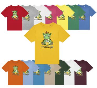 Kinder Motivshirt Dinosaurier mit Zitrone
