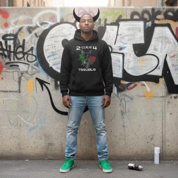 Preview: 2Cute4 Trouble Frenchie Hoodie