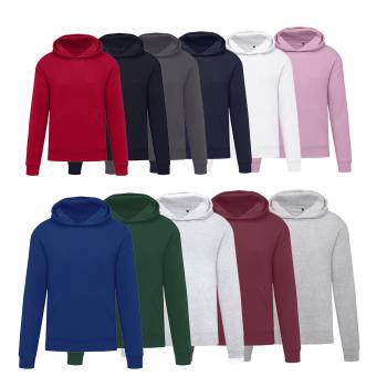 Kinder Basic Hoodie unifarben