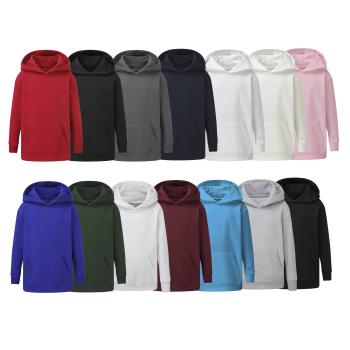 Kinder Hoodie unifarben