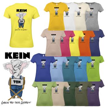 Damen Rundhals Basic T-Shirt kein Ton