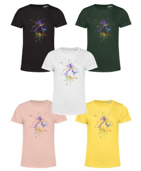 Damen Flower Basic T-Shirt