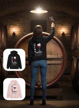 Wahrheitssuchender Wein Hoodie