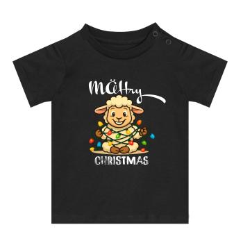 Preview: schwarzes Baby Shirt kurzarm Weihnachtstiere