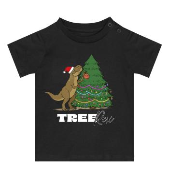 Preview: schwarzes Baby Shirt kurzarm Weihnachtstiere