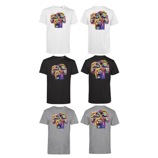 Unisex Rundhals Löwen T-Shirt
