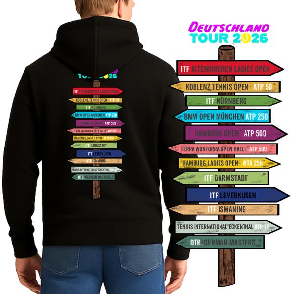 Unisex Hoodie Tennis Deutschland TOUR 2026
