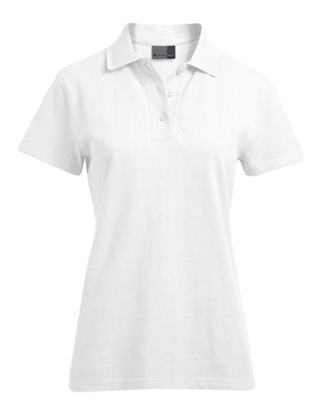Damen Poloshirt unifarben white
