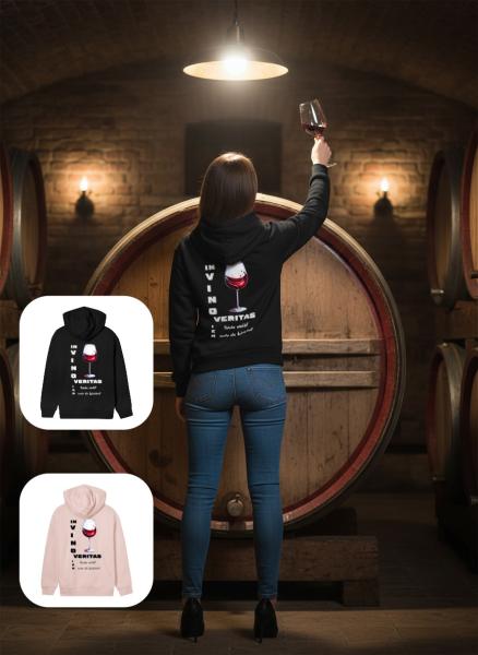 Wahrheitssuchender Wein Hoodie