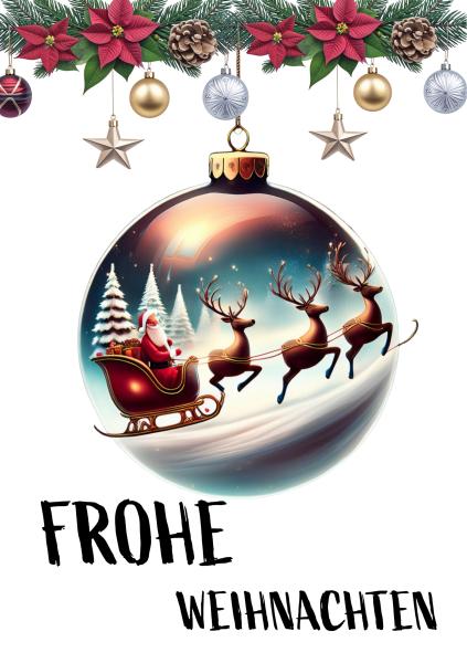 digitale Karte Weihnachtskarte3bunt Adobe Express