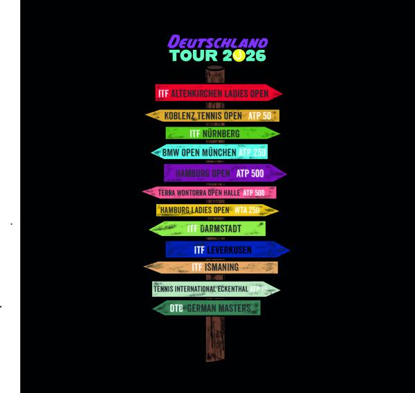 Unisex Hoodie Tennis Deutschland TOUR 2026